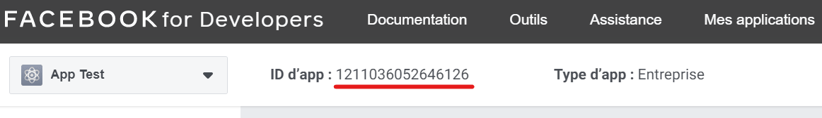 Trouver l'id d'application