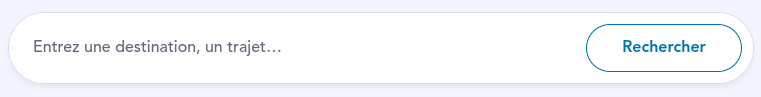 SNCF Connect search bar